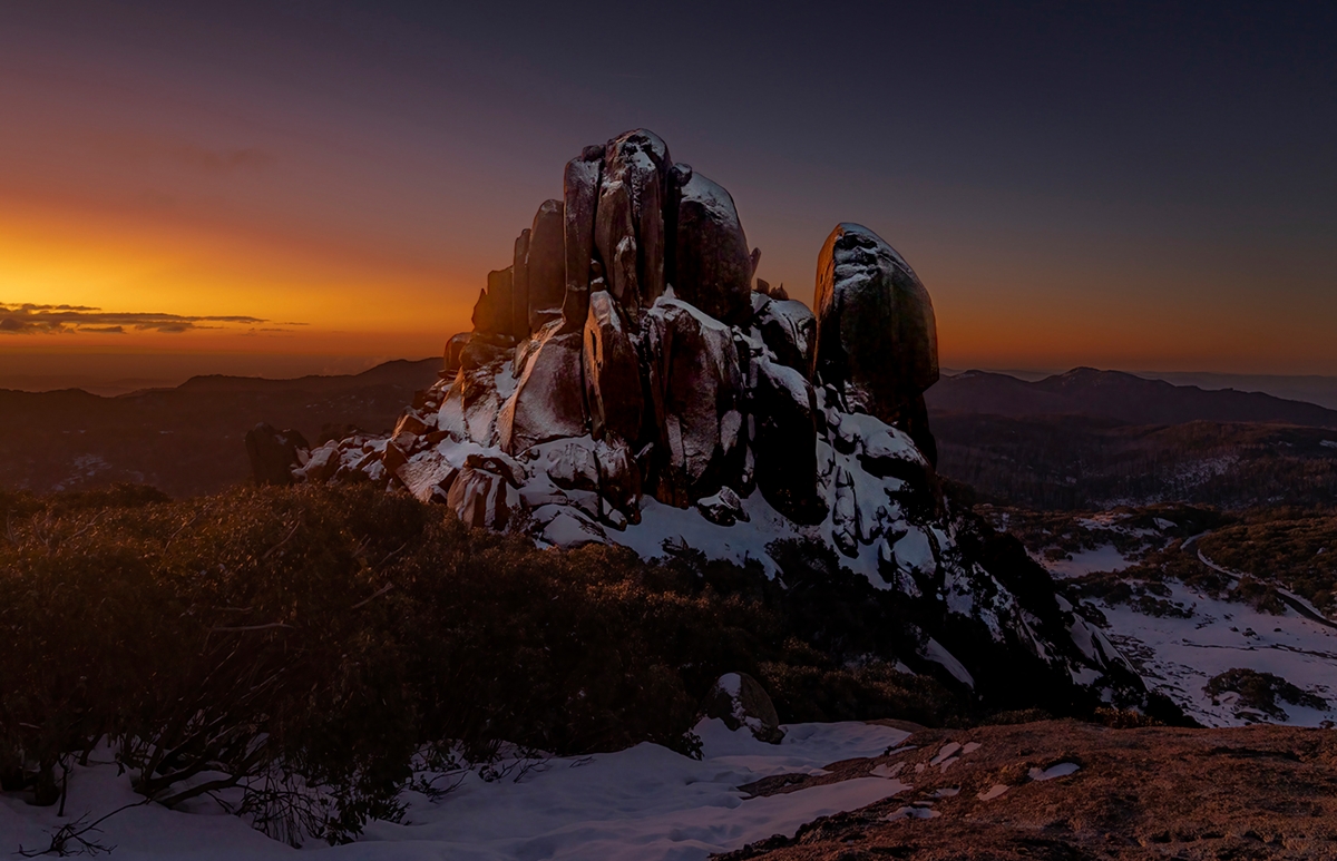 2022 Nature Section "Sunset On The Rock" by Ian Semmens: Awarded SSNEP Silver Medal