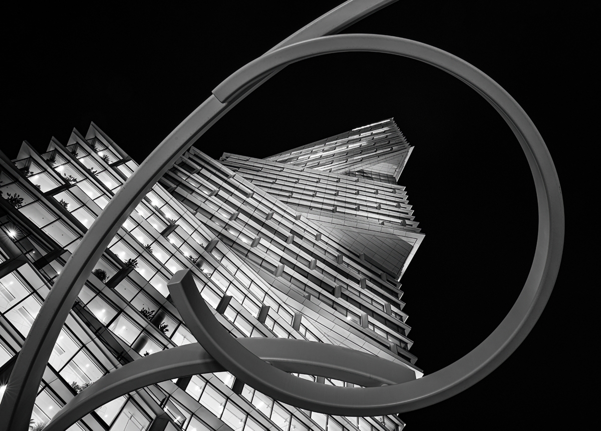2023 Open Monochrome Section “Amp Building Sydney” by Albert Hakvoort: Awarded APS Gold Medal